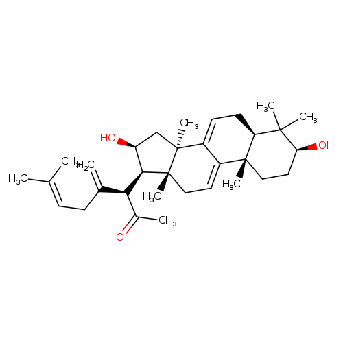 3β-Hydroxy-5α-lanosta-7,9(11),24-trien-21-oic acid