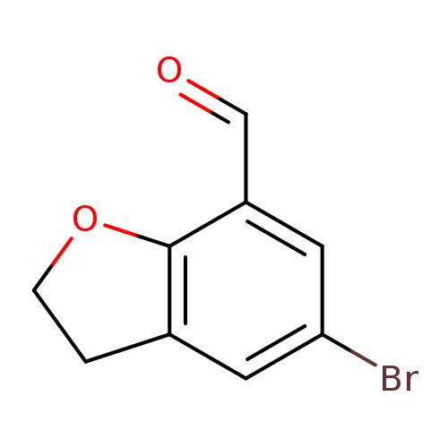 5-Bromo-2,3-dihydrobenzofuran-7-carbaldehyde