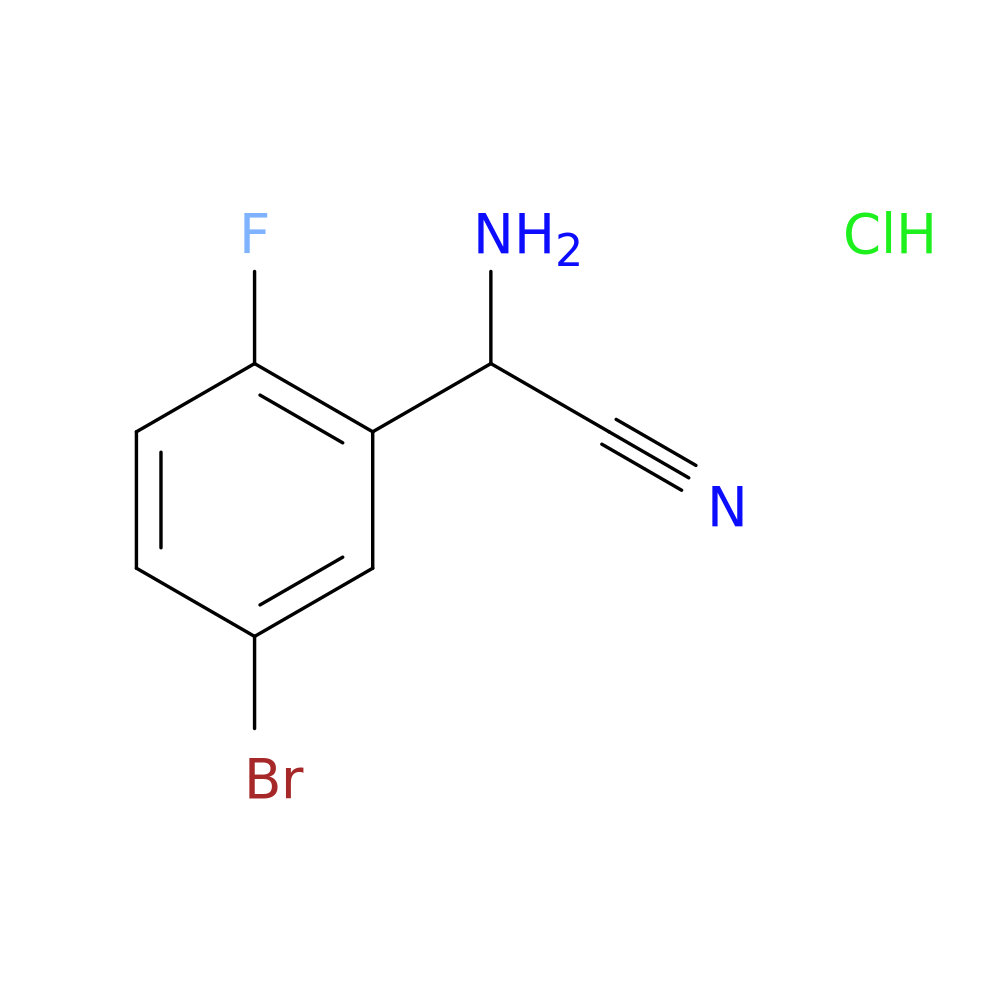 2-amino-2-(5-bromo-2-fluorophenyl)acetonitrile hydrochloride