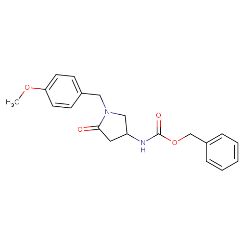 Benzyl N-{1-[(4-methoxyphenyl)methyl]-5-oxopyrrolidin-3-yl}carbamate