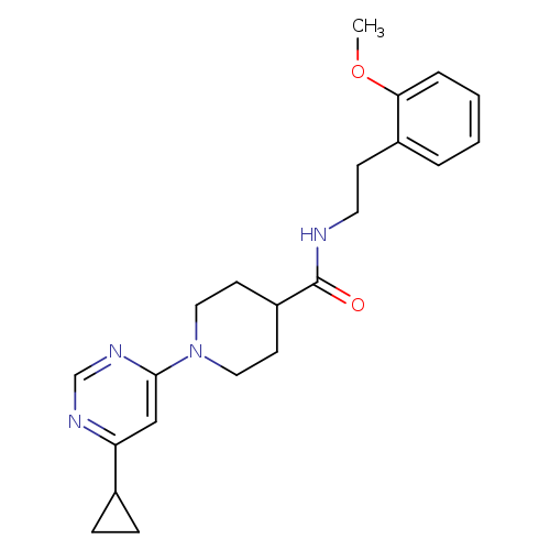 1-(6-cyclopropylpyrimidin-4-yl)-N-[2-(2-methoxyphenyl)ethyl]piperidine-4-carboxamide