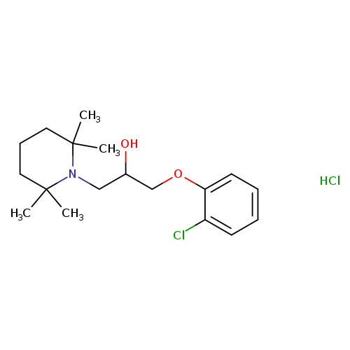 1-(2-chlorophenoxy)-3-(2,2,6,6-tetramethylpiperidin-1-yl)propan-2-ol hydrochloride