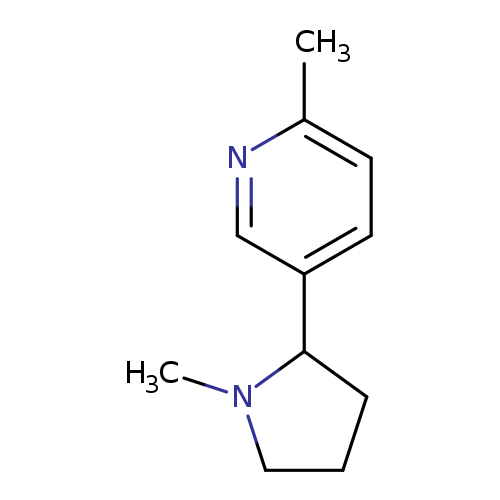 Pyridine, 2-methyl-5-(1-methyl-2-pyrrolidinyl)-