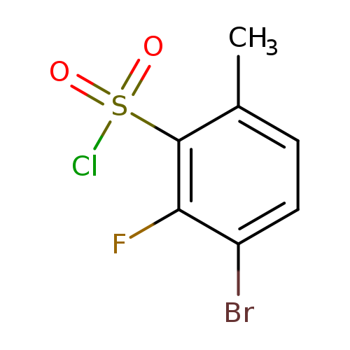 3-bromo-2-fluoro-6-methylbenzene-1-sulfonyl chloride