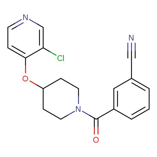 3-{4-[(3-chloropyridin-4-yl)oxy]piperidine-1-carbonyl}benzonitrile
