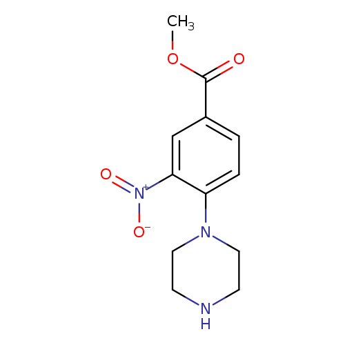 Benzoic acid, 3-nitro-4-(1-piperazinyl)-, methyl ester
