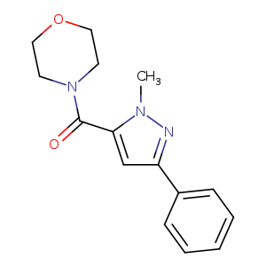 4-(1-methyl-3-phenyl-1H-pyrazole-5-carbonyl)morpholine