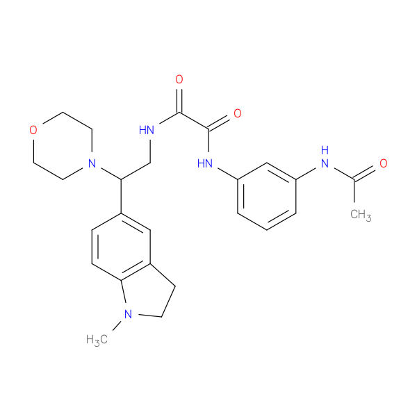 N'-(3-acetamidophenyl)-N-[2-(1-methyl-2,3-dihydro-1H-indol-5-yl)-2-(morpholin-4-yl)ethyl]ethanediamide