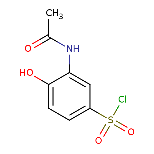 3-acetamido-4-hydroxybenzene-1-sulfonyl chloride