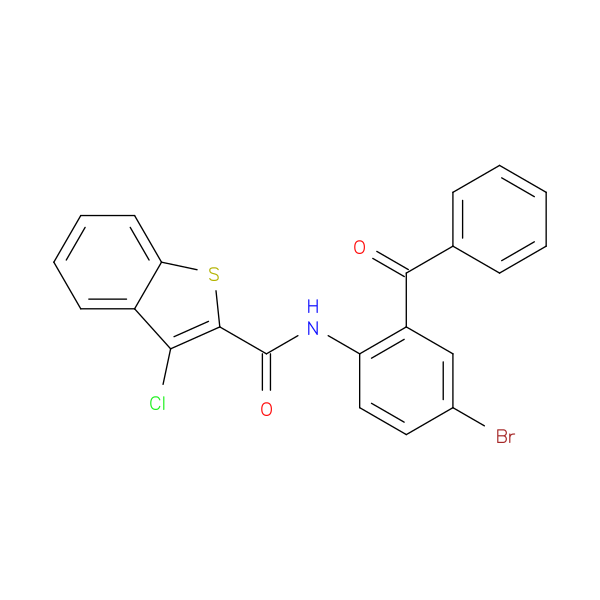 N-(2-benzoyl-4-bromophenyl)-3-chloro-1-benzothiophene-2-carboxamide