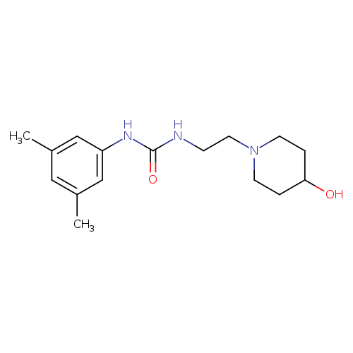 1-(3,5-dimethylphenyl)-3-[2-(4-hydroxypiperidin-1-yl)ethyl]urea