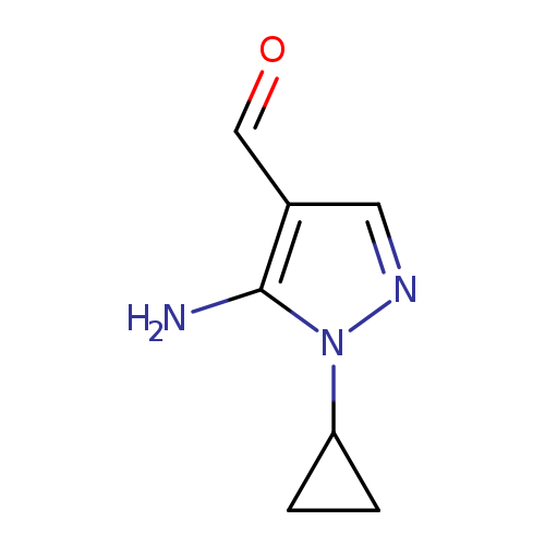 5-amino-1-cyclopropyl-1H-pyrazole-4-carbaldehyde