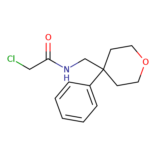 2-chloro-N-[(4-phenyloxan-4-yl)methyl]acetamide