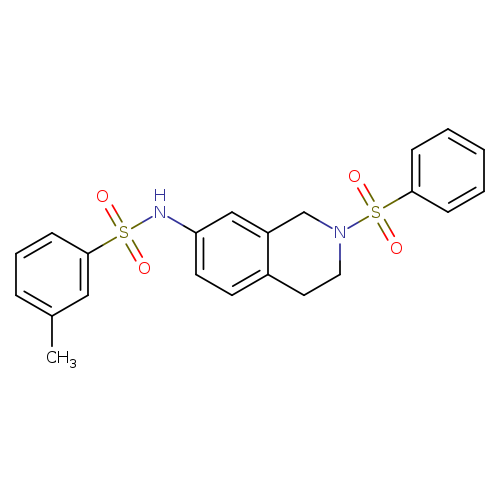 N-[2-(benzenesulfonyl)-1,2,3,4-tetrahydroisoquinolin-7-yl]-3-methylbenzene-1-sulfonamide