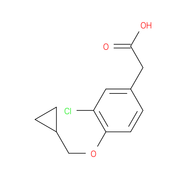 2-[3-Chloro-4-(cyclopropylmethoxy)phenyl]acetic acid