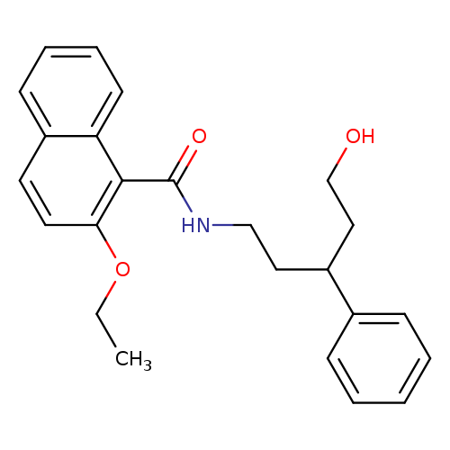 2-ethoxy-N-(5-hydroxy-3-phenylpentyl)naphthalene-1-carboxamide