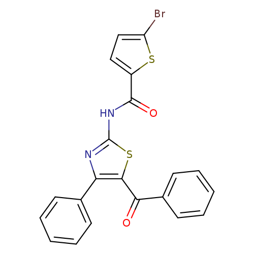 N-(5-benzoyl-4-phenyl-1,3-thiazol-2-yl)-5-bromothiophene-2-carboxamide