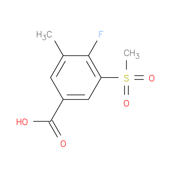 4-fluoro-3-methanesulfonyl-5-methylbenzoic acid
