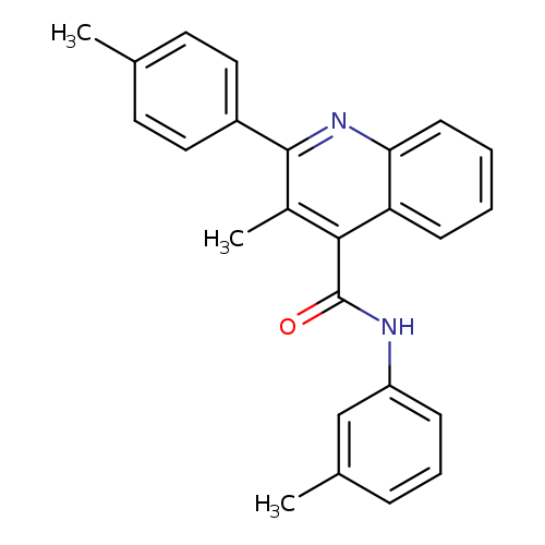 3-methyl-N-(3-methylphenyl)-2-(4-methylphenyl)-4-quinolinecarboxamide