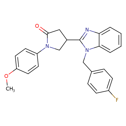 4-{1-[(4-fluorophenyl)methyl]-1H-1,3-benzodiazol-2-yl}-1-(4-methoxyphenyl)pyrrolidin-2-one