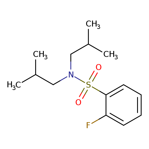 2-fluoro-N,N-diisobutylbenzenesulfonamide