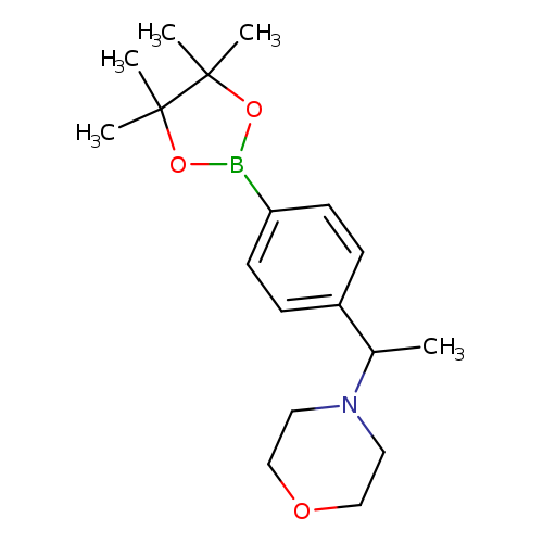 4-(1-(4-(4,4,5,5-Tetramethyl-1,3,2-dioxaborolan-2-yl)phenyl)ethyl)morpholine