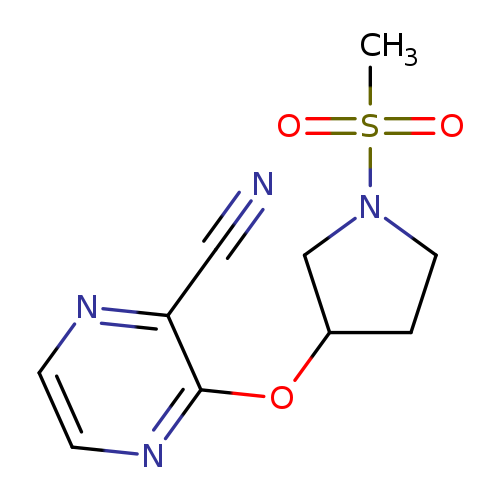 3-[(1-methanesulfonylpyrrolidin-3-yl)oxy]pyrazine-2-carbonitrile