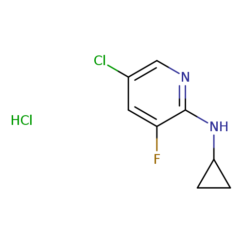5-Chloro-2-cyclopropylamino-3-fluoropyridine, HCl