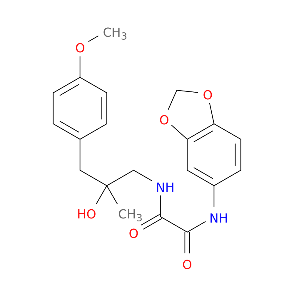 N-(2H-1,3-benzodioxol-5-yl)-N'-[2-hydroxy-3-(4-methoxyphenyl)-2-methylpropyl]ethanediamide