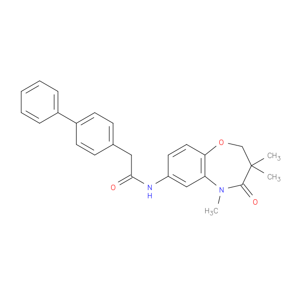 2-{[1,1'-biphenyl]-4-yl}-N-(3,3,5-trimethyl-4-oxo-2,3,4,5-tetrahydro-1,5-benzoxazepin-7-yl)acetamide