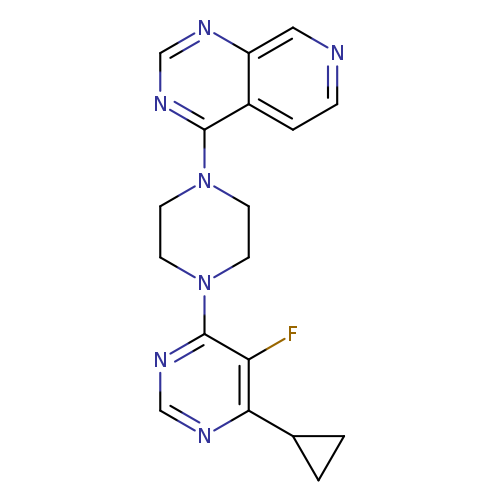 4-cyclopropyl-5-fluoro-6-(4-{pyrido[3,4-d]pyrimidin-4-yl}piperazin-1-yl)pyrimidine