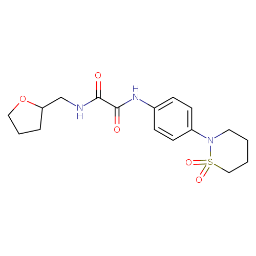 N'-[4-(1,1-dioxo-1lambda6,2-thiazinan-2-yl)phenyl]-N-[(oxolan-2-yl)methyl]ethanediamide