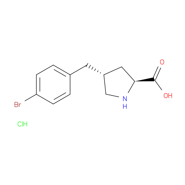 (2S,4R)-4-(4-Bromobenzyl)pyrrolidine-2-carboxylic acid hydrochloride