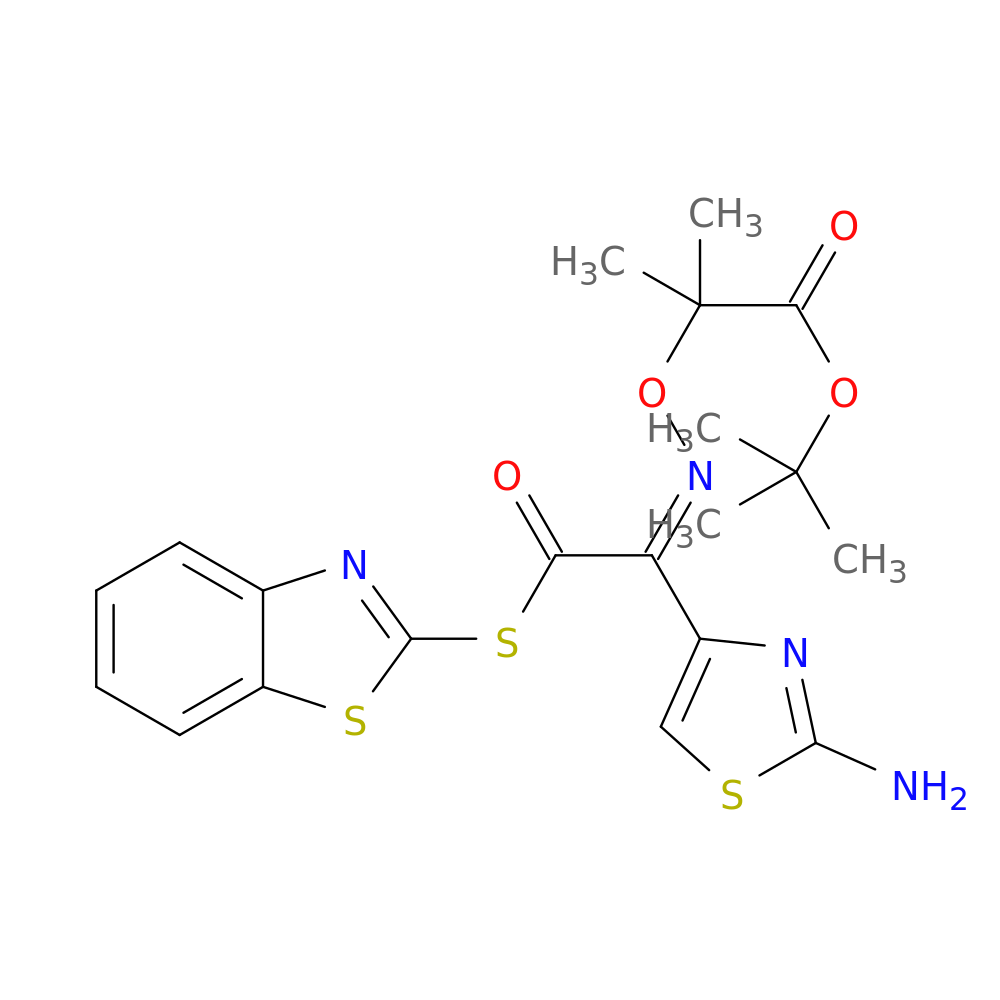 1,1-Dimethylethyl 2-[[(Z)-[1-(2-amino-4-thiazolyl)-2-(2-benzothiazolylthio)-2-oxoethylidene]amino]oxy]-2-methylpropanoate