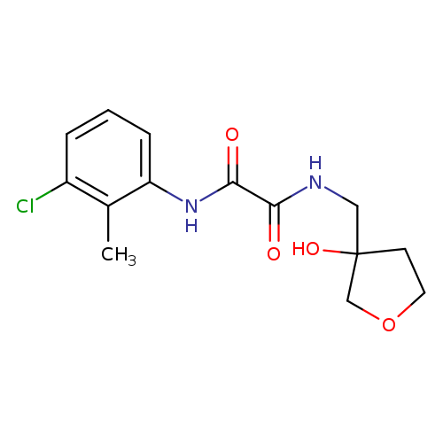 N'-(3-chloro-2-methylphenyl)-N-[(3-hydroxyoxolan-3-yl)methyl]ethanediamide