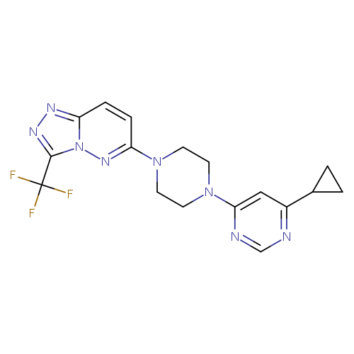 4-cyclopropyl-6-{4-[3-(trifluoromethyl)-[1,2,4]triazolo[4,3-b]pyridazin-6-yl]piperazin-1-yl}pyrimidine