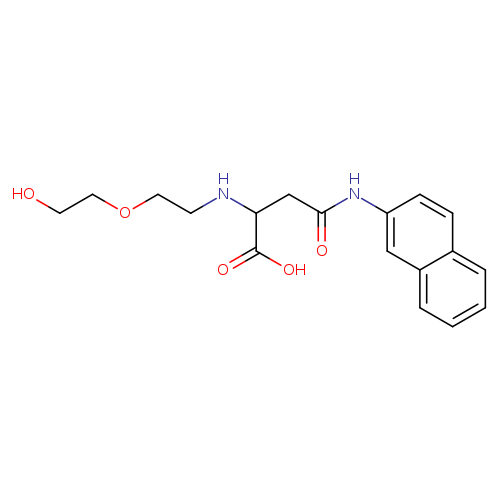 2-{[2-(2-hydroxyethoxy)ethyl]amino}-3-[(naphthalen-2-yl)carbamoyl]propanoic acid