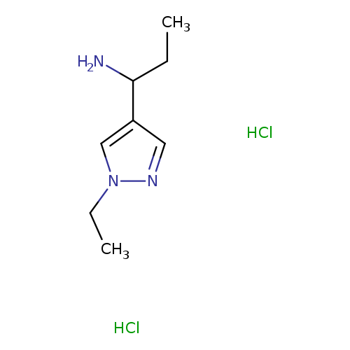 1-(1-ethyl-1H-pyrazol-4-yl)propan-1-amine dihydrochloride