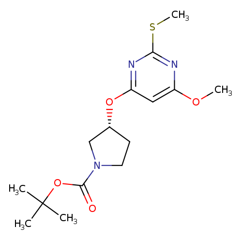 (R)-tert-Butyl 3-((6-methoxy-2-(methylthio)pyrimidin-4-yl)oxy)pyrrolidine-1-carboxylate
