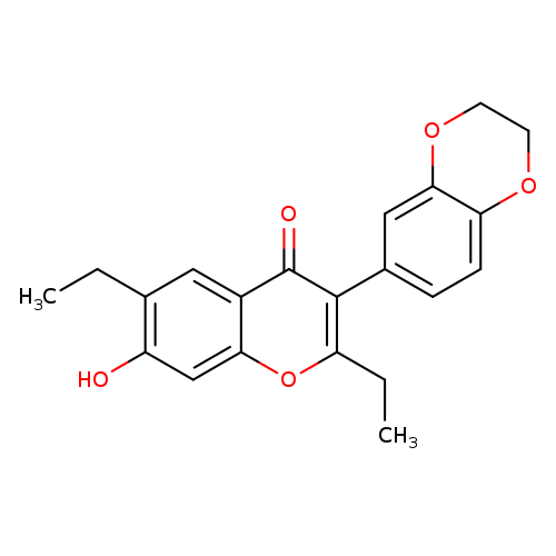 3-(2,3-dihydro-1,4-benzodioxin-6-yl)-2,6-diethyl-7-hydroxy-4H-chromen-4-one