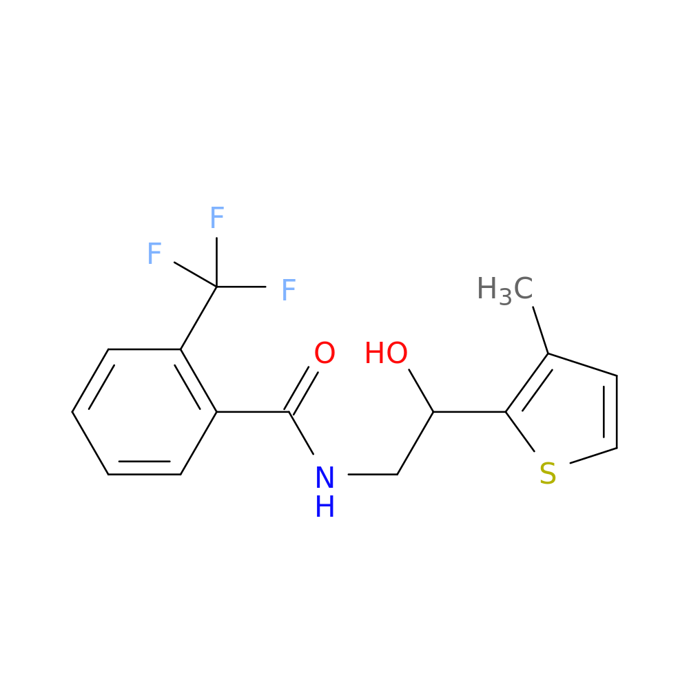 N-[2-hydroxy-2-(3-methylthiophen-2-yl)ethyl]-2-(trifluoromethyl)benzamide