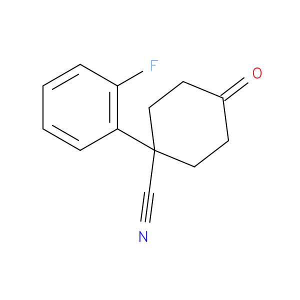 1-(2-Fluorophenyl)-4-oxocyclohexanecarbonitrile