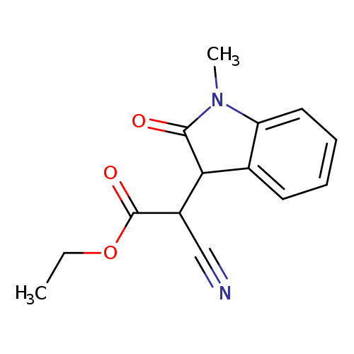 Ethyl 2-cyano-2-(1-methyl-2-oxo-2,3-dihydro-1h-indol-3-yl)acetate