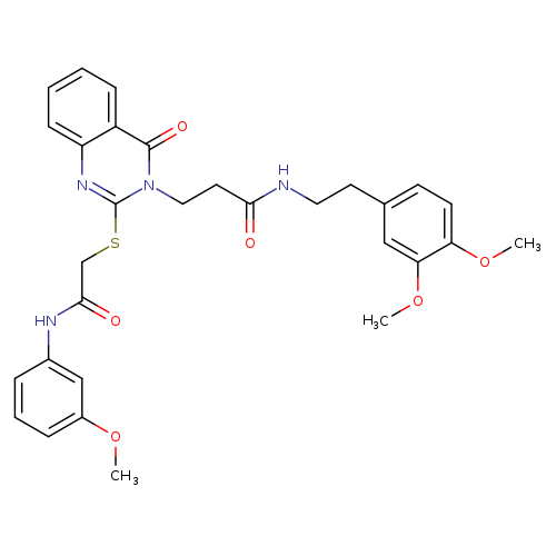 N-[2-(3,4-dimethoxyphenyl)ethyl]-3-[2-({[(3-methoxyphenyl)carbamoyl]methyl}sulfanyl)-4-oxo-3,4-dihydroquinazolin-3-yl]propanamide