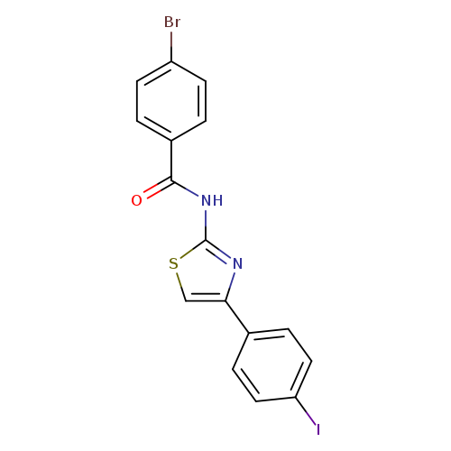 4-bromo-N-[4-(4-iodophenyl)-1,3-thiazol-2-yl]benzamide