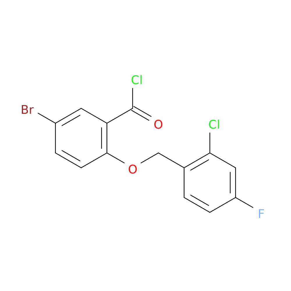 5-Bromo-2-[(2-chloro-4-fluorobenzyl)oxy]benzoyl chloride