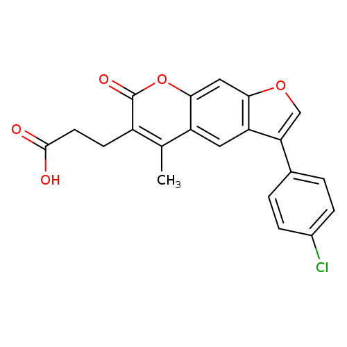 3-[3-(4-Chlorophenyl)-5-methyl-7-oxo-7h-furo[3,2-g]chromen-6-yl]propanoic acid