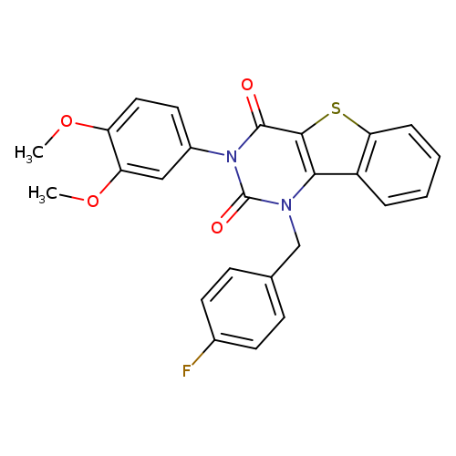 5-(3,4-dimethoxyphenyl)-3-[(4-fluorophenyl)methyl]-8-thia-3,5-diazatricyclo[7.4.0.0^{2,7}]trideca-1(9),2(7),10,12-tetraene-4,6-dione