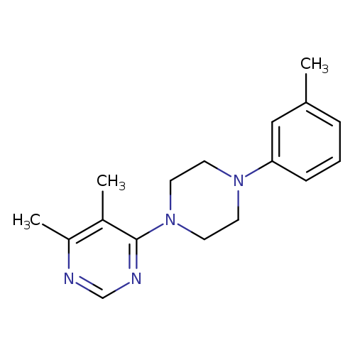 4,5-dimethyl-6-[4-(3-methylphenyl)piperazin-1-yl]pyrimidine