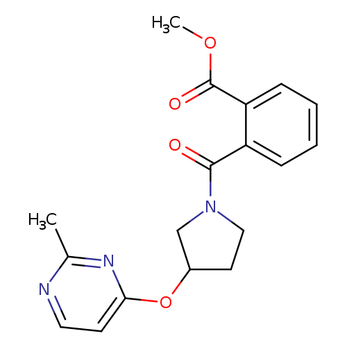 methyl 2-{3-[(2-methylpyrimidin-4-yl)oxy]pyrrolidine-1-carbonyl}benzoate